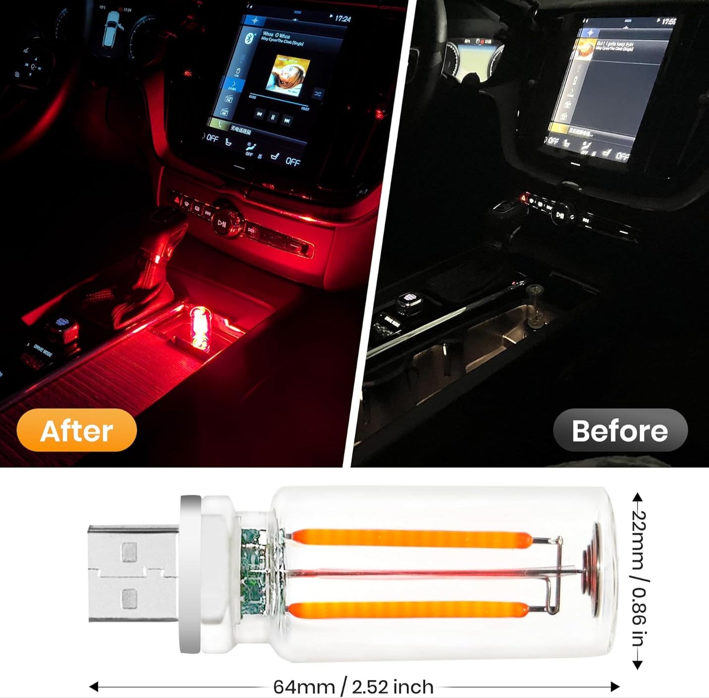 Lampe USB rétro