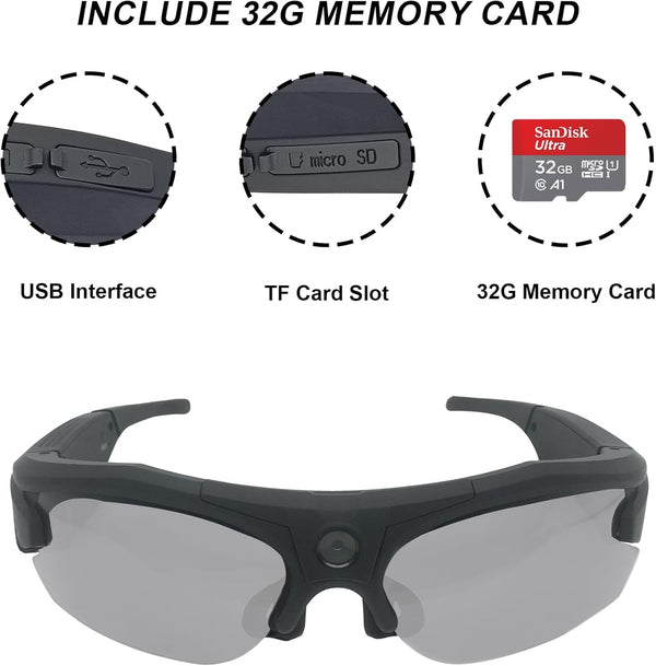 Lunettes de soleil intelligentes avec caméra UV