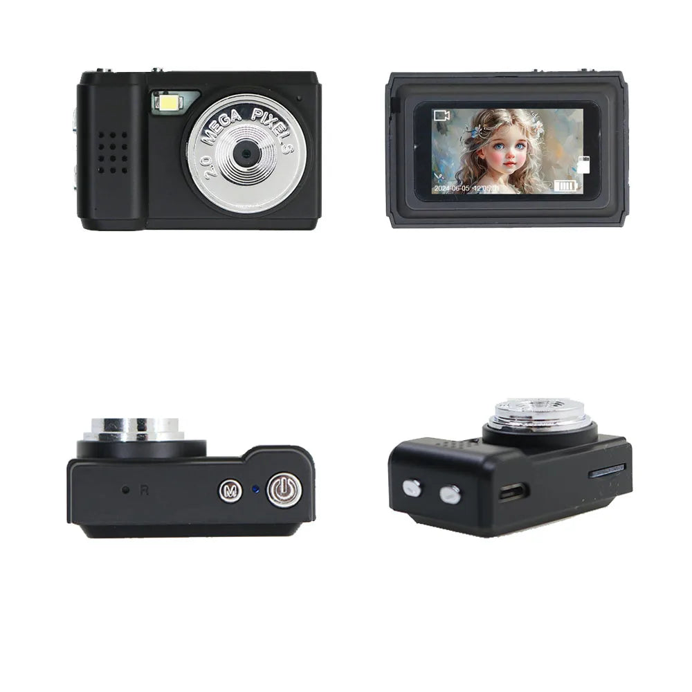 Aventure avec une mini caméra rétro
