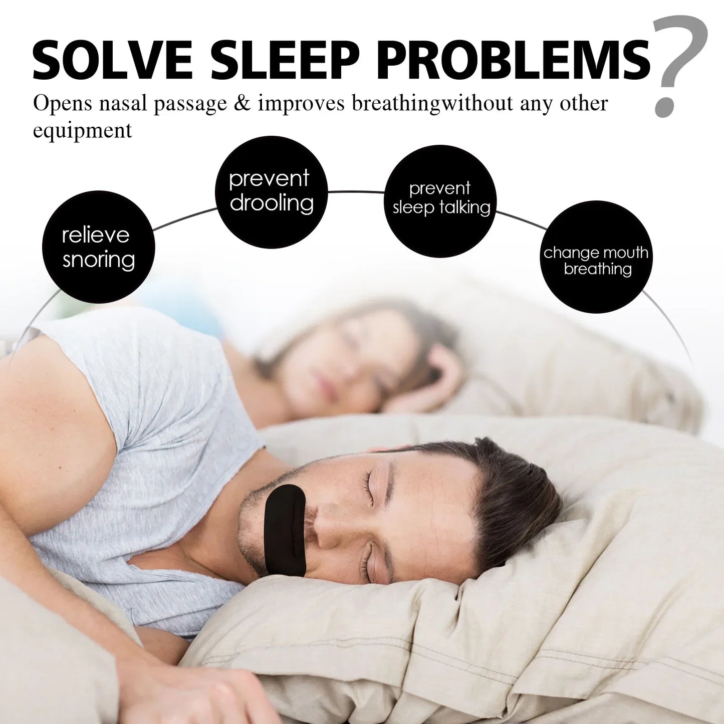 Patchs anti-ronflement pour une nuit paisible