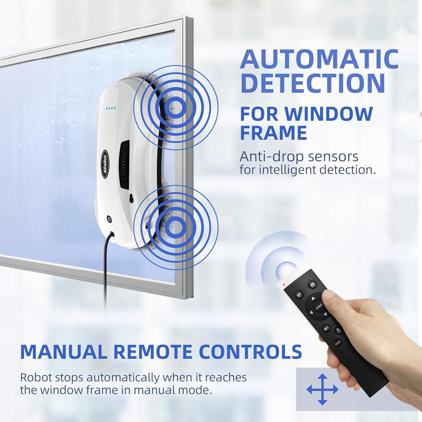 Robot nettoyeur de vitres intelligent