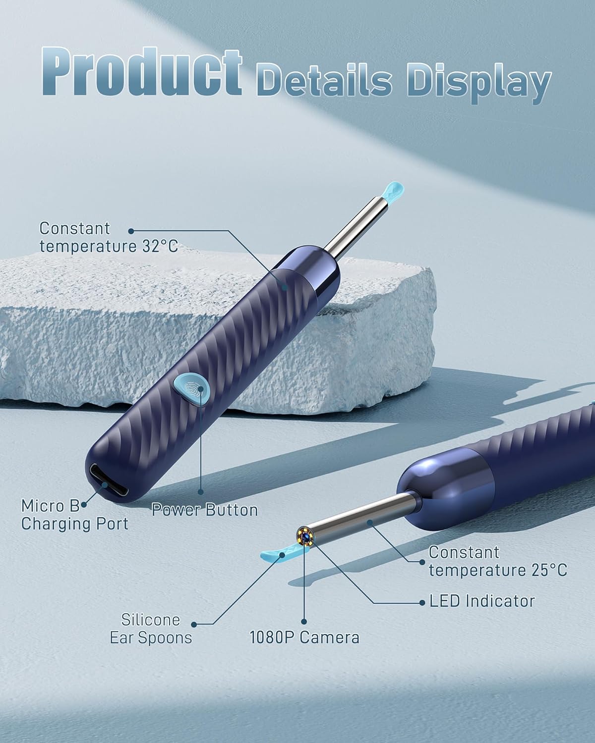 Kit de nettoyage d'oreilles intelligent