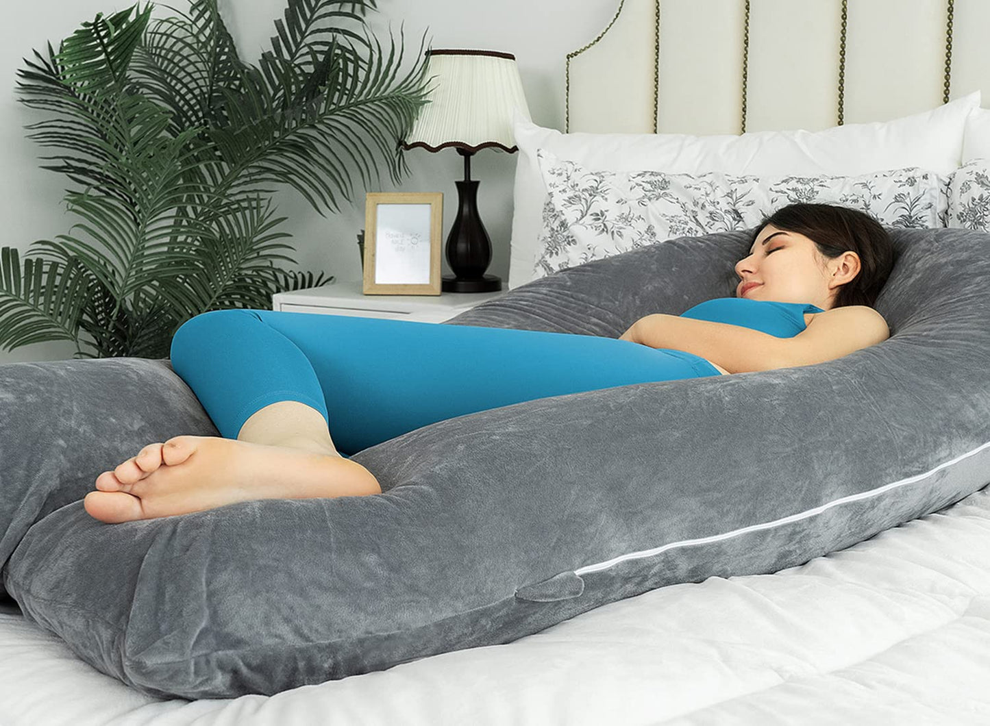 Coussin de grossesse douillet Queen Rose