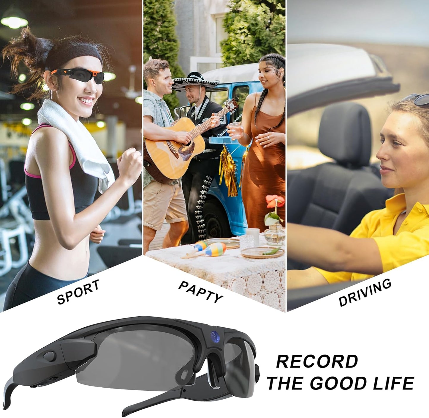 Lunettes de soleil intelligentes avec caméra UV